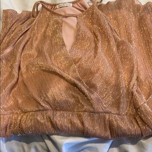 Pink and Gold Dress